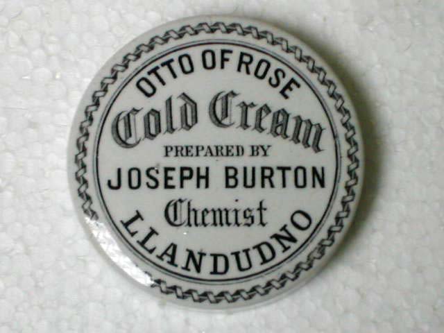 Joseph Burton, Llandudno, Otto of Rose Cold Cream
